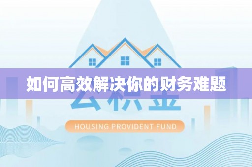 绥德如何高效解决你的财务难题