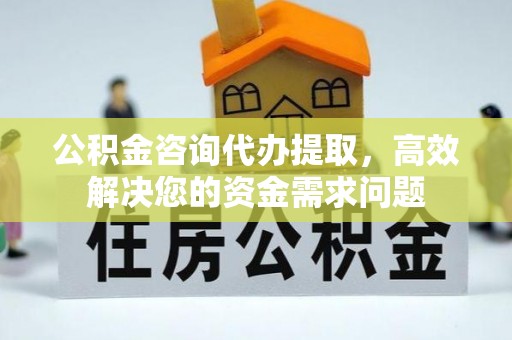 绥德公积金咨询代办提取，高效解决您的资金需求问题